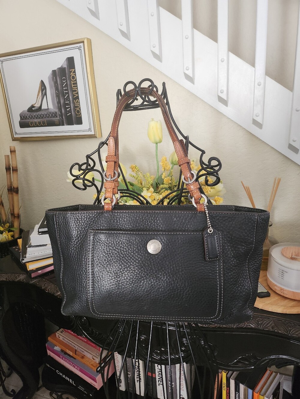 Coach Chelsea pebbled leather tote